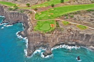 Manele 12th Green Rock Aerial